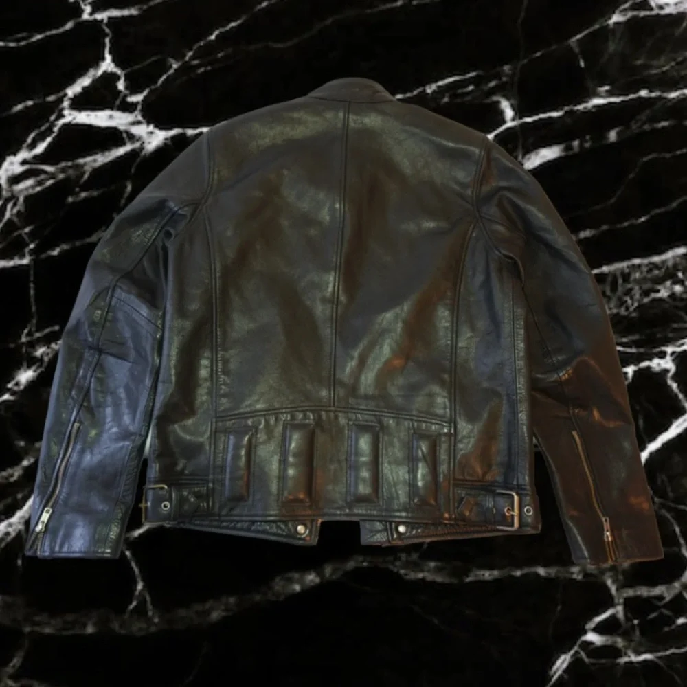 Black Rivet Leather Jacket - Picture 2 of 7